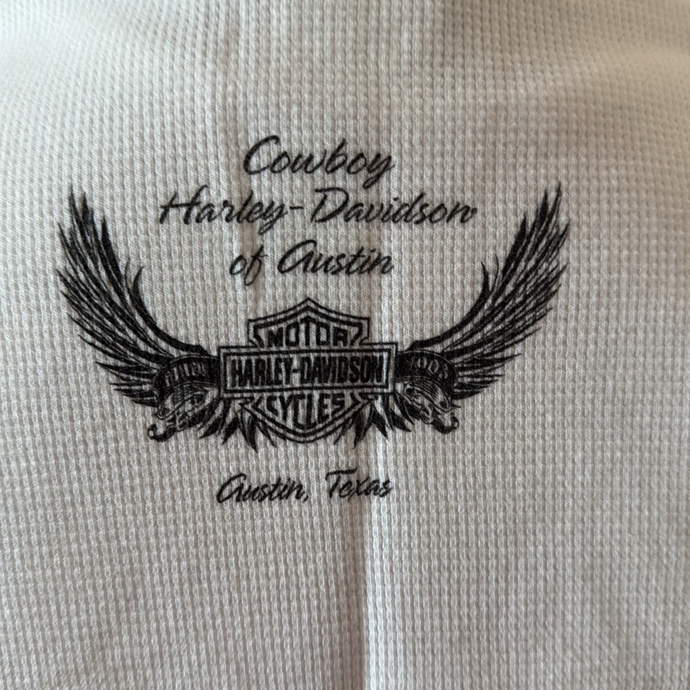 Harley Davidson waffle shirt - Picture 3 of 4